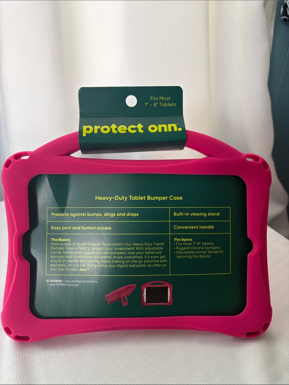 Heavy-Duty Tablet Bumper Case - Pink